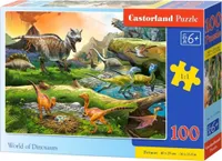 CASTORLAND Puzzle 100el. Svět dinosaurů