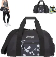 Sporttasche Mädchen mit Schuhfach Elephant Hero Signature Tasche Sport Fitness Damen 12841 Black Flower