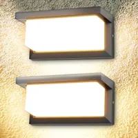 2X 18W LED Aussenleuchten mit Bewegungsmelder, LED Wandleuchte Außen, 3000K Warmweiß Wandlampe, IP65 Wasserdichte
