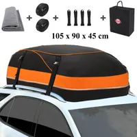 samochodowy box dachowy 425L, składana przenośna torba dachowa 105x90x45cm, wodoodporna tkanina Oxford 1000D, torba na bagażnik dachowy do podróży i transportu bagażu
