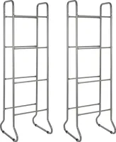 ONVAYA® Universal Kastenständer | 2 Stück | 4 Etagen Kastenregal | Kastenständer
