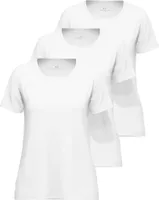 Götzburg 3er Pack kurzarm Damen Rundhals Ausschnitt Basic T-Shirt aus Baumwolle Größe: 44