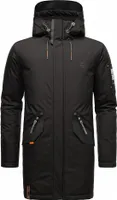 Stone Harbour Winterjacke Herren Lange Parka Mantel Teddyfell gefüttert Ragaan Schwarz Gr. 54 - XXL
