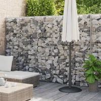vidaXL Gabionová stěna s krytem z pozinkované oceli 900x30x200 cm