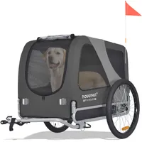 DOGGYHUT® Premium LARGE Hundefahrradanhänger  15 - 30kg Hundeanhänger Fahrradanhänger für Hunde mittelgroße bis große Hunde