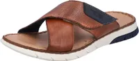 Rieker Herren Pantolette Klettverschluss Clog 25283, Größe:46 EU, Farbe:Braun