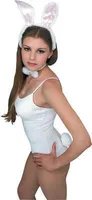 Bunny Set Hasen-Kostüm Hasenohren Hase 3tlg