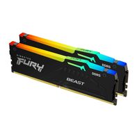 Kingston FURY Beast RGB - DDR5 - Kit - 32 GB: 2 x 16 GB - DIMM 288-PIN - 6000 MHz / PC5-48000 - ungepuffert