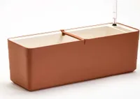 Plastia | Balkonkästen 11L - Samonawässernd - 60Cm - Terrakotta - Wetterfest Und Stilvoll