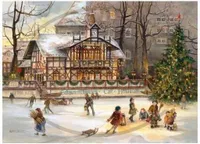 2943 - Weihnachtspostkarte - Schwanenschlösschen
