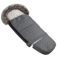 Śpiworek zimowy Baby PREMIUM do wózka, wymiary 85 / 105 cm, do wózka, z kapturem ze sztucznego futra, wzór w jodełkę [071]