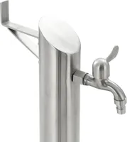 vidaXL Garten-Wassersäule Edelstahl Rund 95 cm