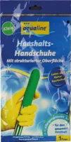 AQUALINE Gummihandschuhe Haushaltshandschuhe Latex mit Fütterung Größe S (6 1/2)