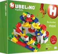 HUBELINO Kuličková dráha - set s kostkami Maxi 213 ks