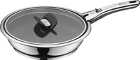 WMF Click&Serve Bratpfanne Induktion 24 cm, ohne Edelstahlgriff, Cromargan Edelstahl beschichtet