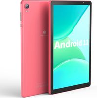 Tablet 10 Zoll Android 12 Tablet, 6000 mAh, 32 GB ROM, erweiterbar auf 512 GB, Quad Core Prozessor, 10 Zoll Tablet, Android Tablets HD IPS (Rosa)