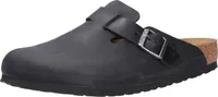 Birkenstock Birkenstock Boston Pantoffeln Geöltes Leder Schwarz - Normale Pasvorm Maat 42
