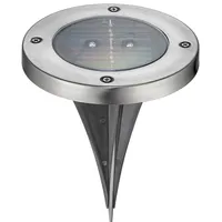 Grundig Solar-Bodenstrahler - LED - Ø12 CM - 600 mAh - Grau