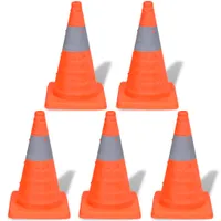 vidaXL 5 pylonů dopravní kužel 42 cm