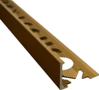 Alu L-Profil Fliesenschiene Fliesenprofil Schiene L270cm 12mm gold matt