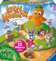 Ravensburger Kinderspiele 22343 - Lotti Karotti - Závodná hra pre 2 až 4 hráčov od 4 rokov