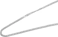 Damen Halskette  925er Sterling Silber 42 cm Collier Flachpanzer
