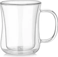 Doppelwandige Latte Macchiato Kaffeetassen Glas 2 Stück 350ml