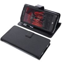 foto-kontor Tasche kompatibel mit CrossCall Core X5 Book Style schwarz Schutz Hülle Buch