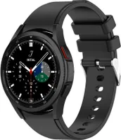 Strap-it Samsung Galaxy Watch 4 Classic 46mm Armband Silikon (Schwarz)