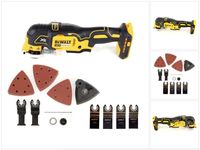 DeWalt DCS 355 N Akku Oszillierer Multitool 18 V Brushless + 29 tlg. Zubehör + 4x Sägeblatt - ohne Akku, ohne Ladegerät