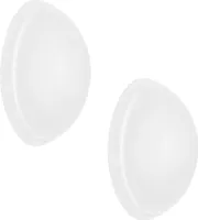 WAGNER Wandpuffer SOG SATINIERT 2-tlg. Set - Ø 20 x 7 mm, hochwertiger Kunststoff, Schrauben oder Kleben - 15232112