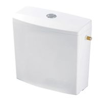 Wirquin 50720024, In-wall toilet tank, Chrom, Kunststoff, Weiß, Doppel, 380 mm