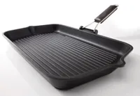 Risoli Saporella Grill 090/36T00 Bratpfanne, Gusseisen/Gussaluminium, Antihaftbeschichtung