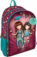 Plecak szkolny Gorjuss Fireworks granatowo-czerwony (31,5 x 44 x 22,5 cm)