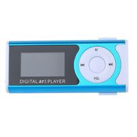 Metallkarte MP3-Player Mini MP3 unterstützt MP3/WMA-Audioformat unterstützt TF-Karte mit LED-Hellblau