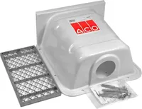 ACO Lüftungsschacht 40x40 mit Boden Luftschacht mit Streckmetall Rost Kellerschacht