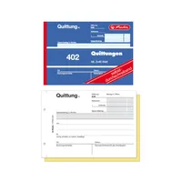 Herlitz Quittungsblock 2x40 Bl. A6 selbstdurchschreibend 4er