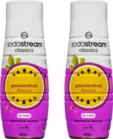 SodaStream syrop passion fruit zero 2x440ml bezcukrowy syrop do napojów
