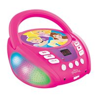 Lexibook RCD109DP Disney Princess Kinder CD-Player mit Bluetooth und LED