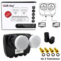 Dur-Line MB6-TW Monoblock Twin LNB 0,1dB 4K