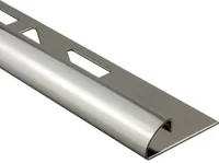 Viertelkreis Edelstahlschiene Profil Fliesenschiene Edelstahl V2A L250cm 8mm glänzend
