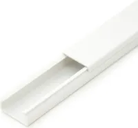 1m Kabelkanal Weiß Selbstklebend, 2,0 x 1,0 x 100 cm / 1 x 1m