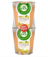 Skleněná vonná svíčka Air Wick proti tabáku oranžová (2x105 g), 2 kusy (VÝROBEK Z NĚMECKA)