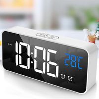 LCD Wecker Uhr LED,USB,Wecker Snooze Alarm Tischuhr mit Projektion DHL 