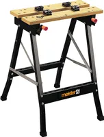 Meister Werk- und Spanntisch - 150 kg Tragkraft - Große Arbeitsfläche - Aufgedruckte Skala & Winkelangaben - Klappbar - Vielseitig verstellbar / Werkbank mit Spannbacken / Arbeitstisch / 9079100