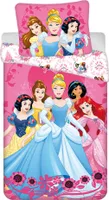 JERRY FABRICS Princesses Heart Pościel bawełniana, 140/200, 70/90 cm