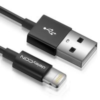 deleyCON 2m Lightning 8 Pin auf USB Kabel - Apple MFI - Sync-Kabel Ladekabel Datenkabel - Kompatibel mit IPhone XR XS Max XS X 8 Plus 8 - Schwarz