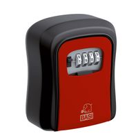 BASI - Schlüsselsafe - schwarz-rot - SSZ 200 - mit Zahlenschloss - Aluminium