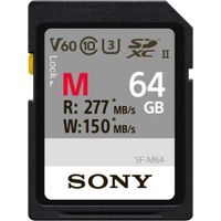 Sony SDXC M series          64GB UHS-II Class 10 U3 V60