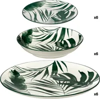 Geschirr-Set PALME, 18-teilig